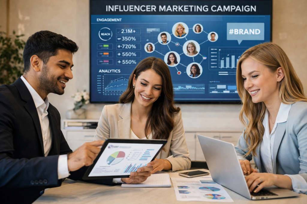 PR campaign case study showing media coverage and brand credibility growth