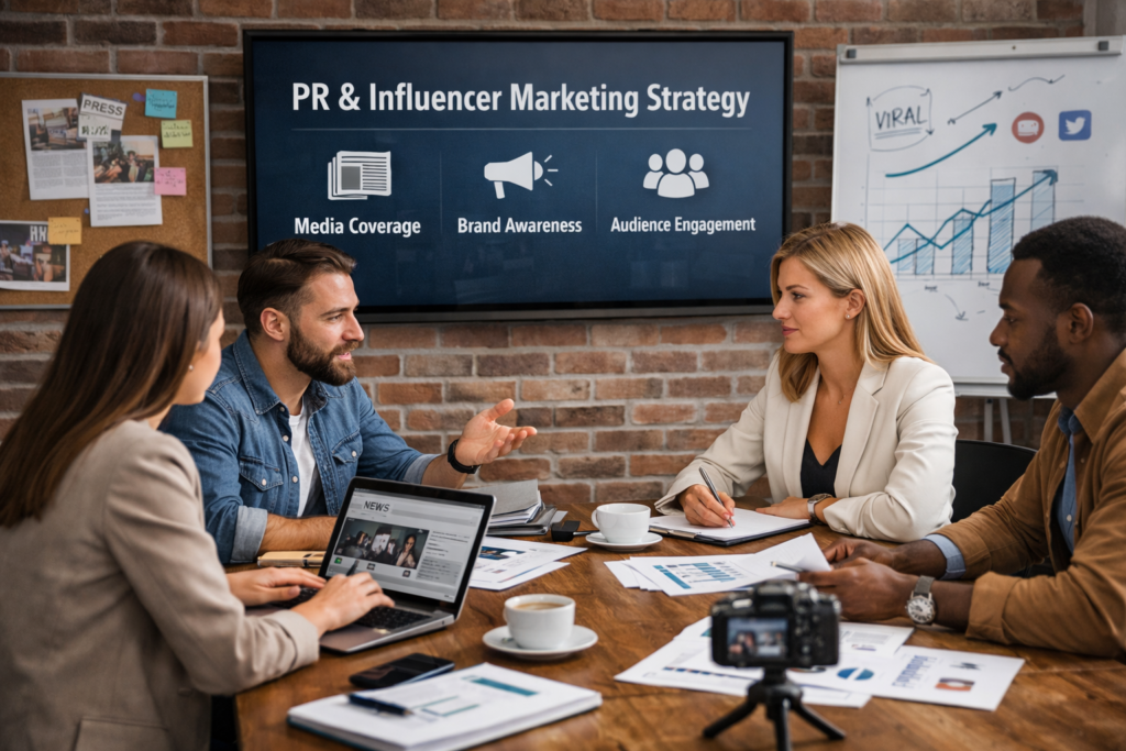 build brand authority using PR and influencer marketing strategies