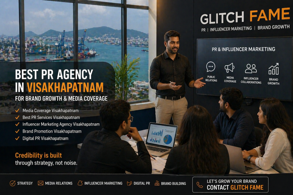 PR Agency in Visakhapatnam helping industrial and business brands with media coverage and influencer marketing