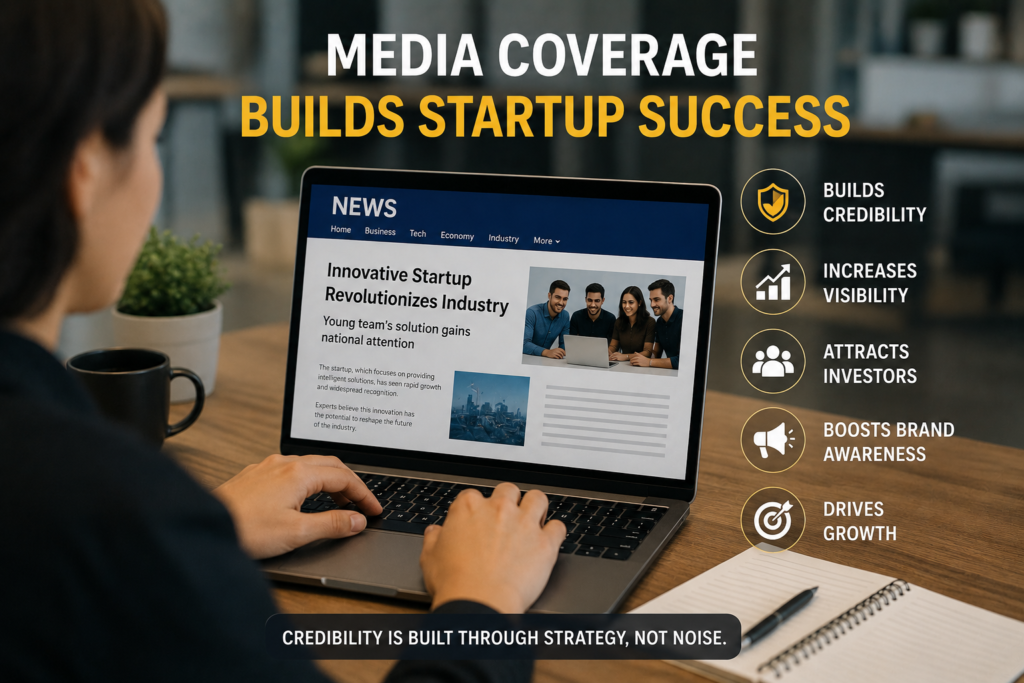 Benefits of media coverage for startups and brand authority growth
