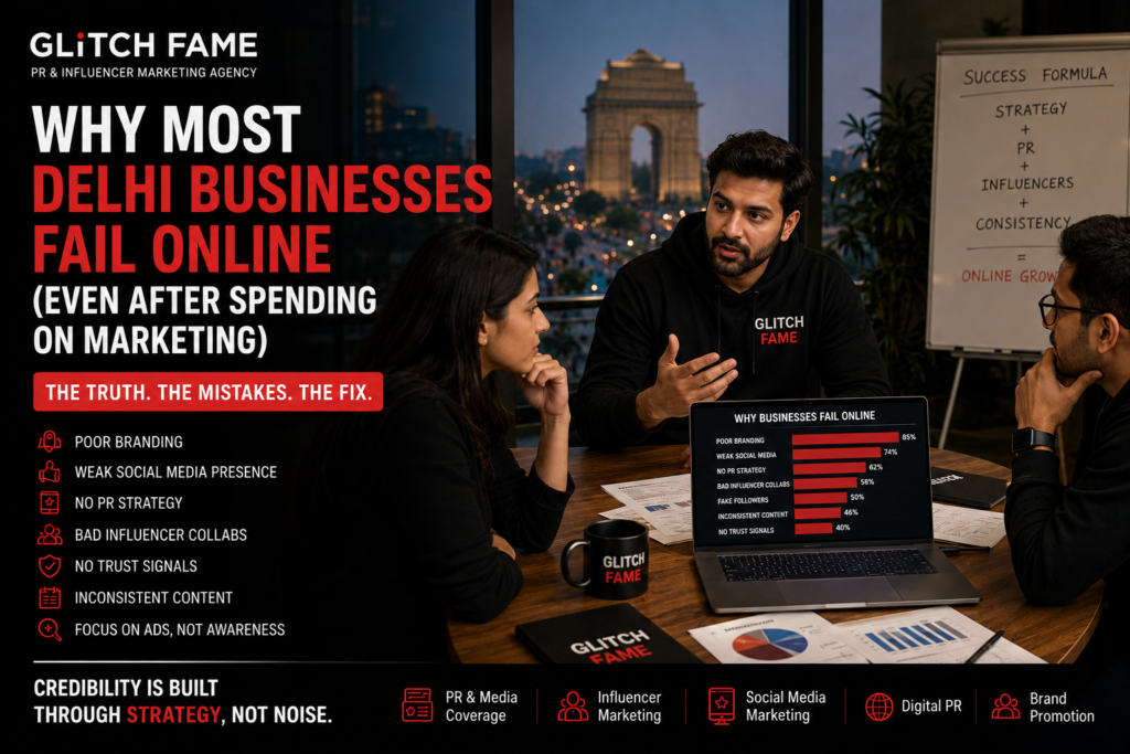 Why most Delhi businesses fail online despite marketing and social media efforts